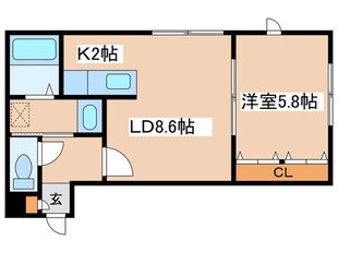 K αの物件間取画像